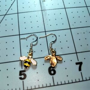 Bumble earrings handcrafted.